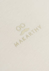 Embossed Logo Polo Shirt Beige