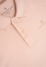 Polo Logo relieve Rosa Pastel