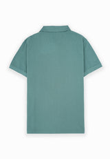 Polo with embossed logo Sea Blue