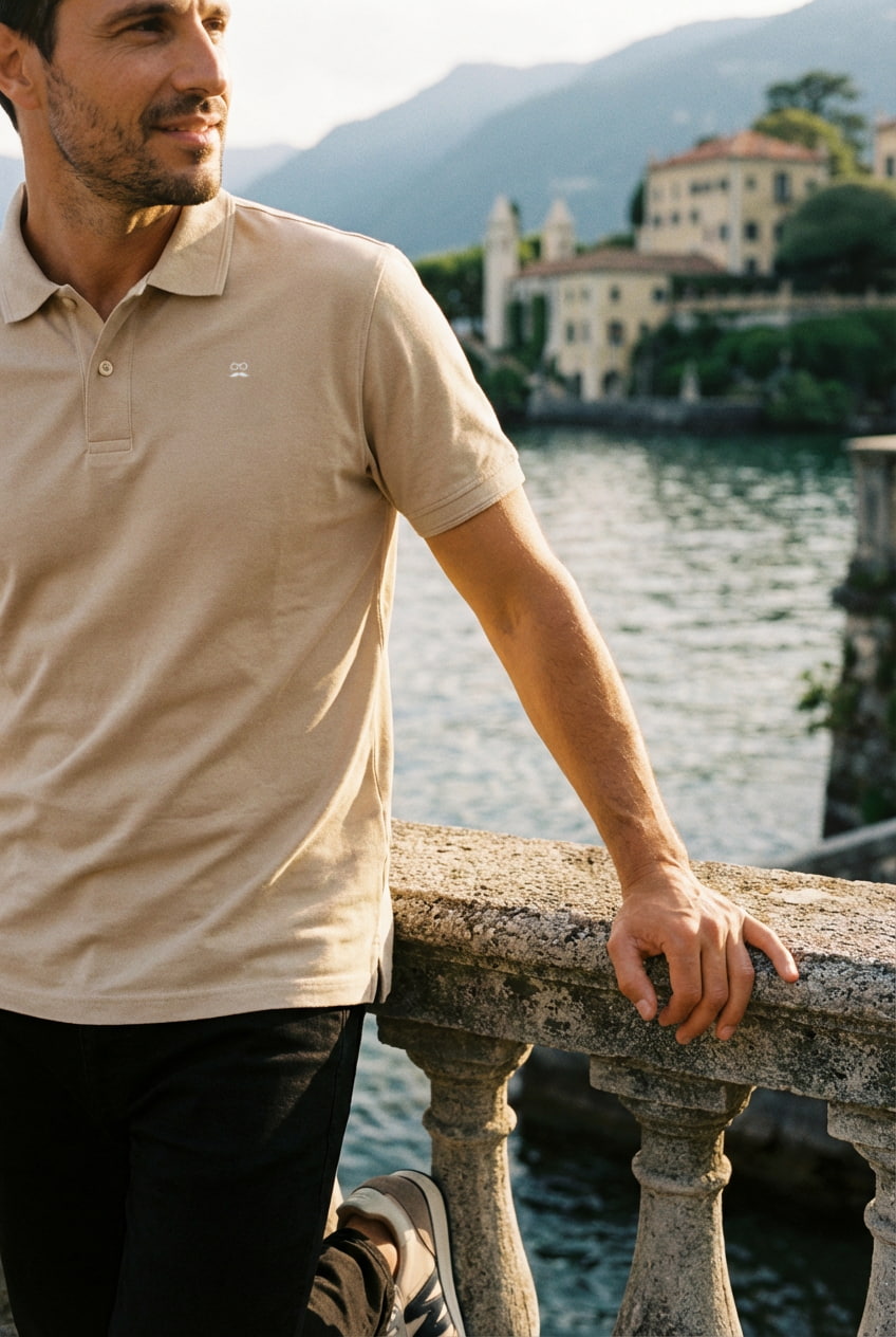 Polo Superfresco Beige