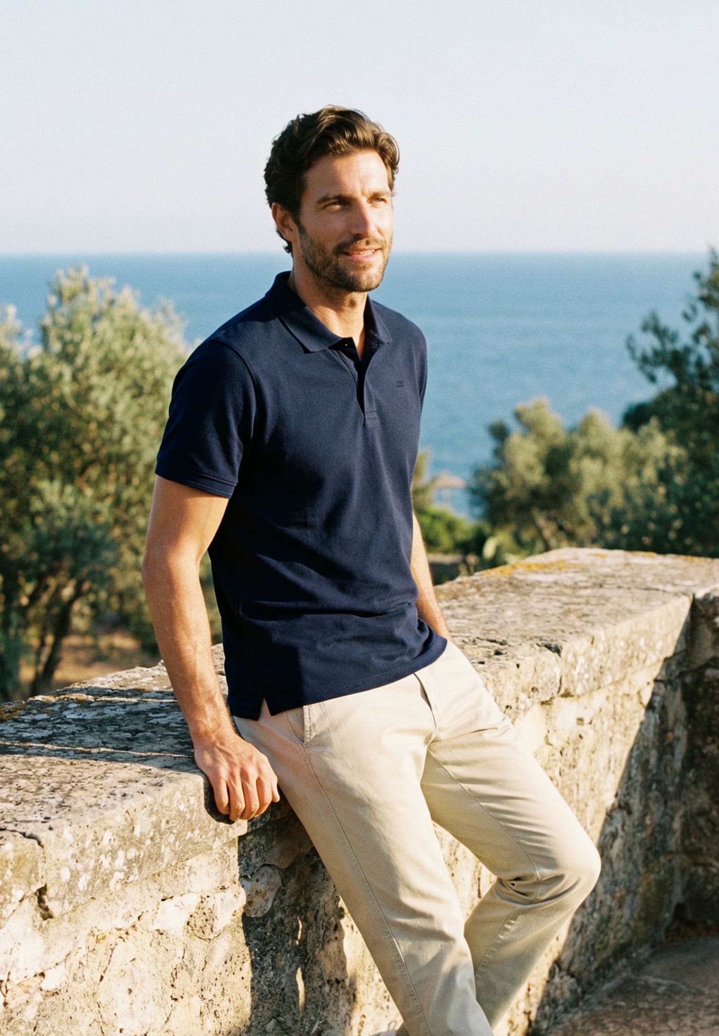 Marine Blue Polo Shirt
