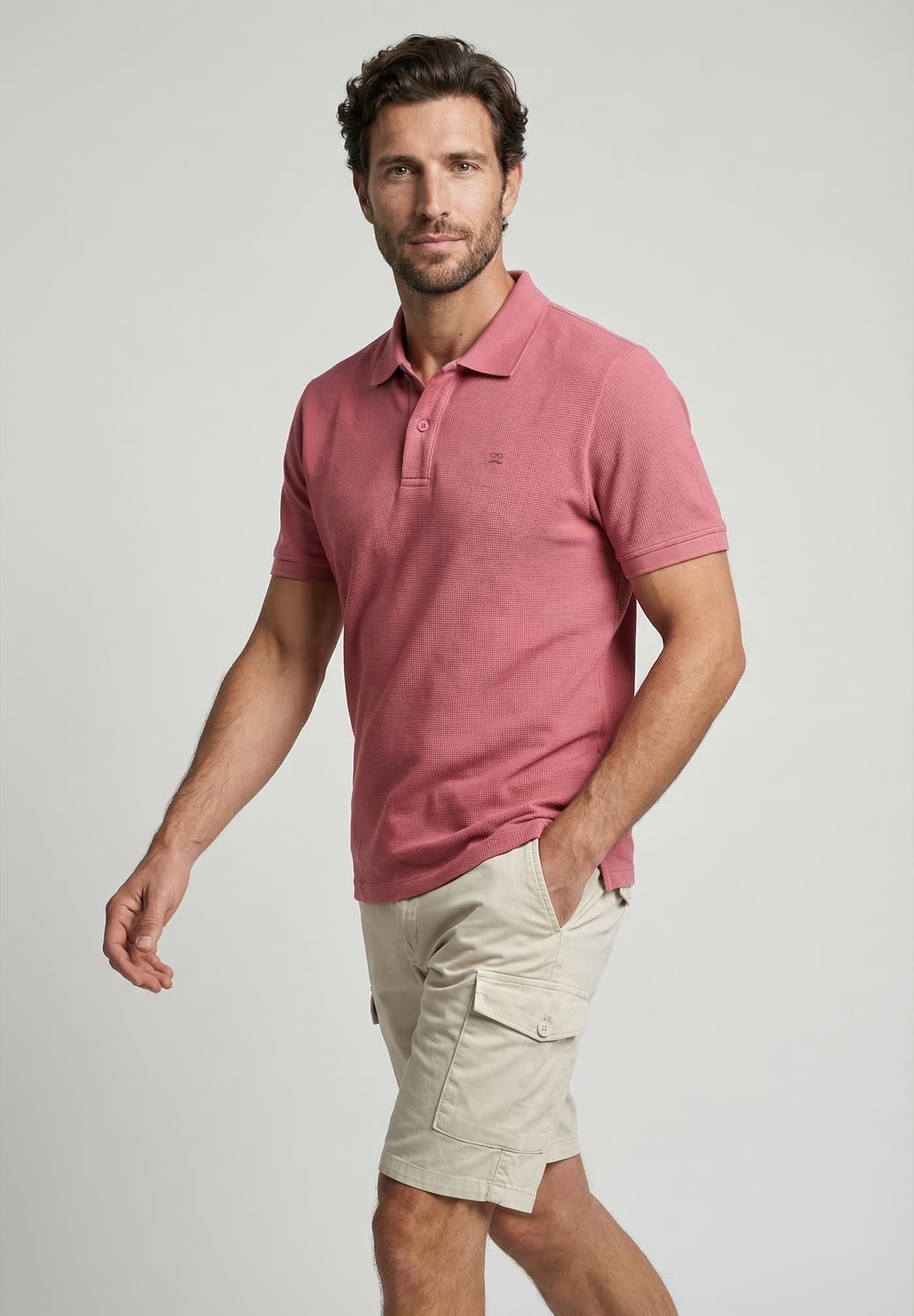 Burgundy Superfresh Piqué