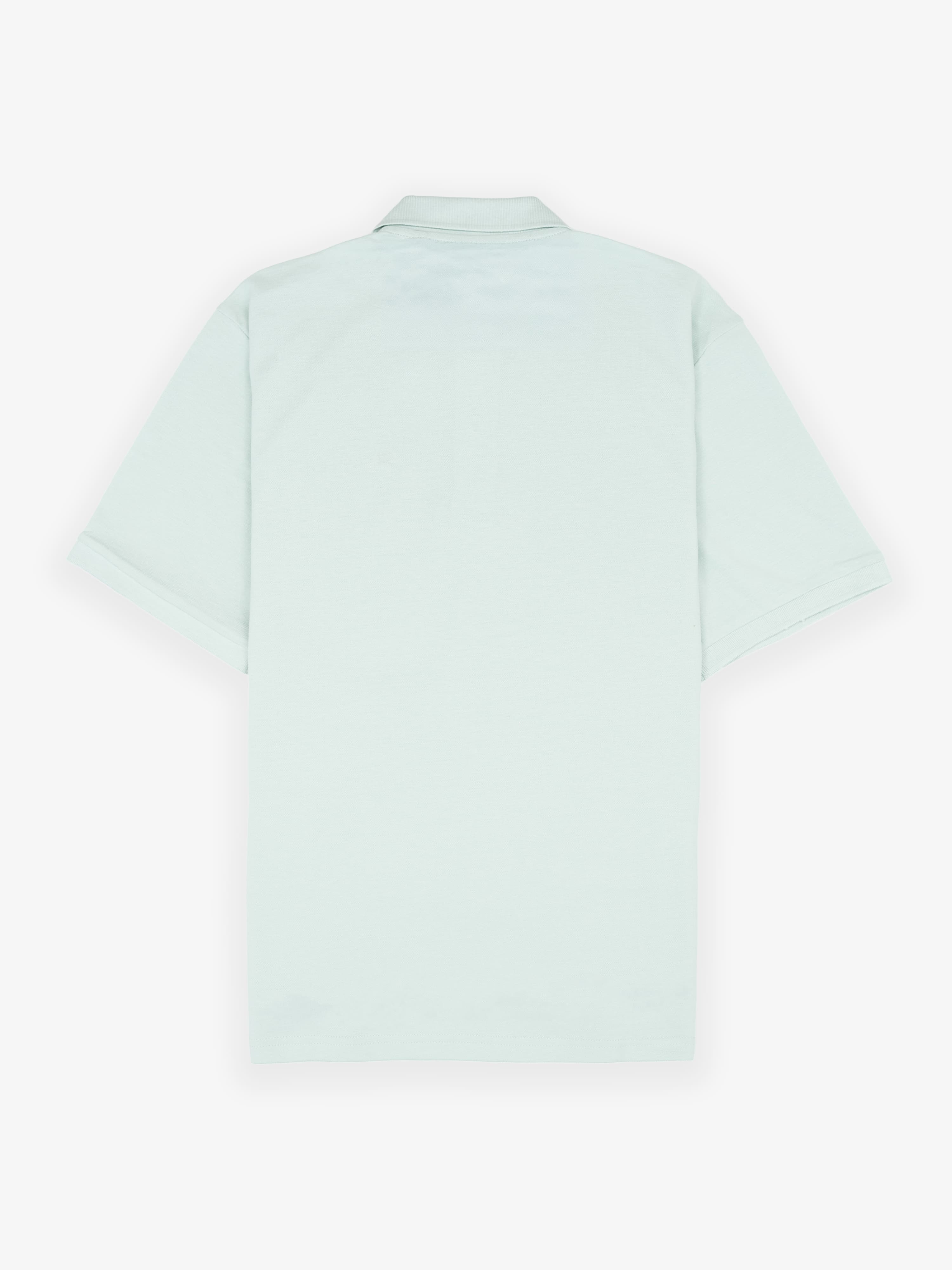 Polo Oversize Parche Azul Pastel
