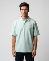 Polo Oversize Parche Azul Pastel