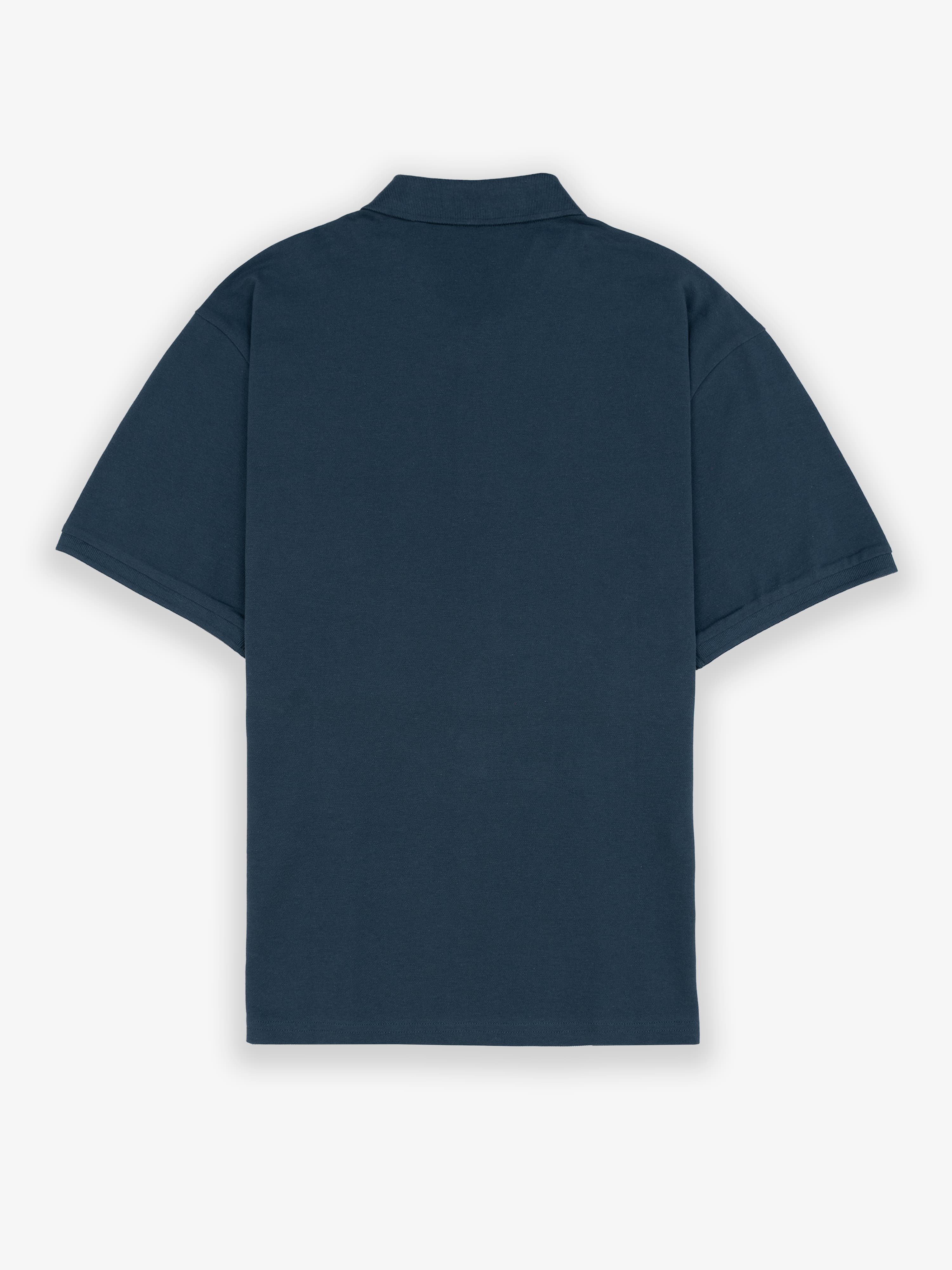 Polo Oversize Parche Azul Medianoche
