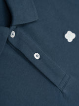 Polo Oversize Parche Azul Medianoche