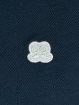 Polo Oversize Parche Azul Medianoche
