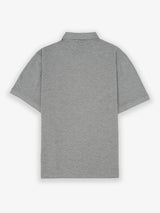 Polo Oversize Parche Bordado Gris