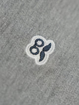Polo Oversize Parche Bordado Gris