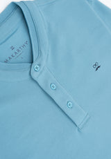Polo Cuello Mao Sea Blue