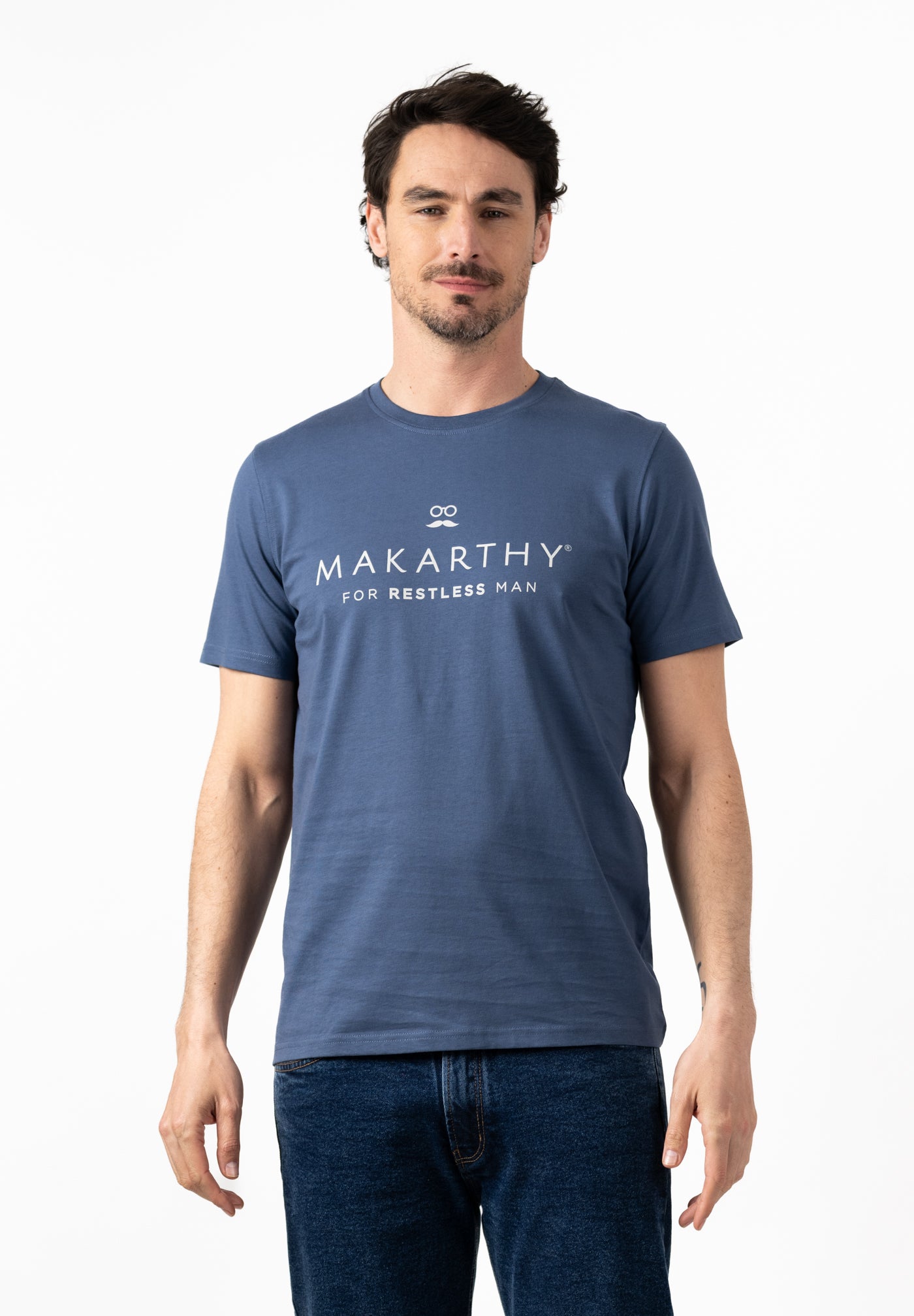 New Restless Vintage Indigo T-shirt