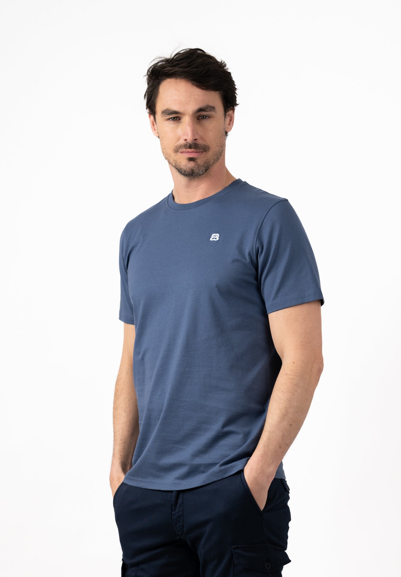 Vintage Indigo Lettering T-Shirt