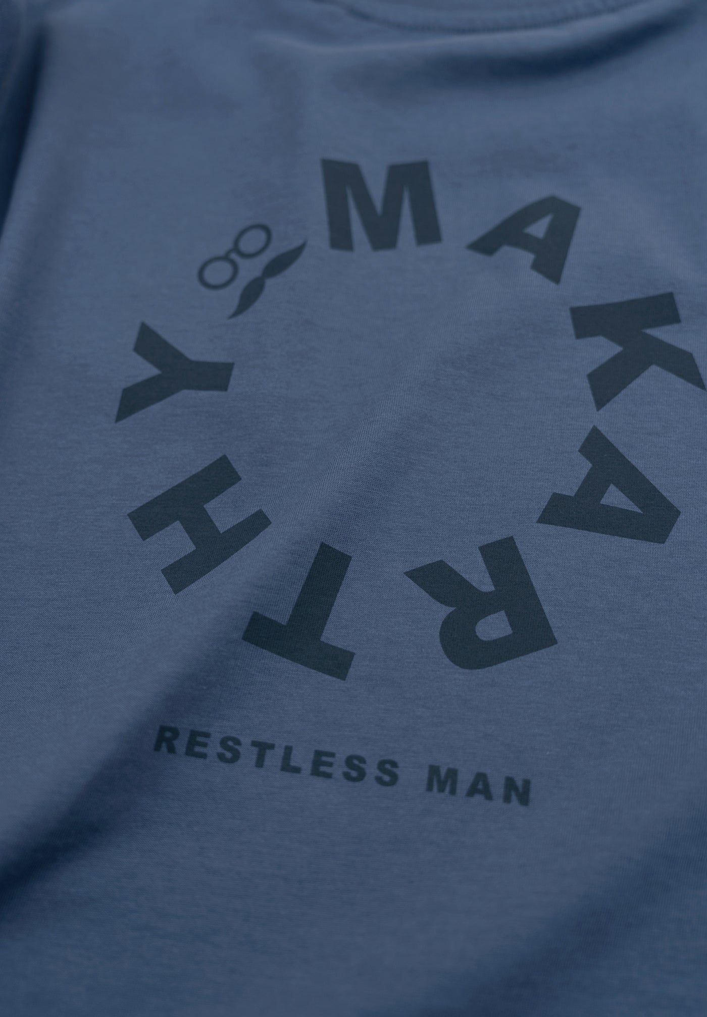 Vintage Indigo Lettering T-Shirt