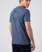 Camiseta Lettering Índigo Vintage