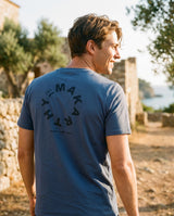 Camiseta Lettering Índigo Vintage