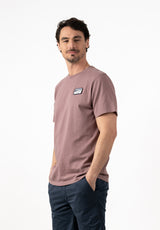 Mauve Embroidered Patch T-Shirt