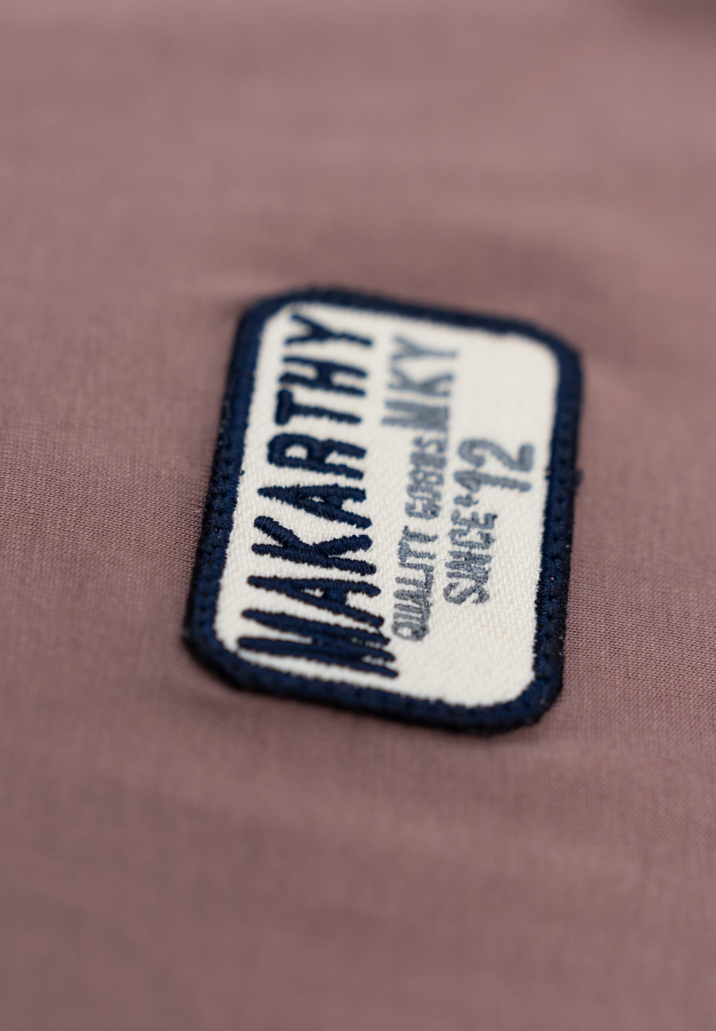 Mauve Embroidered Patch T-Shirt
