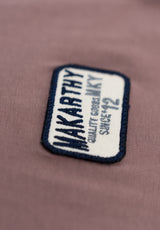 Mauve Embroidered Patch T-Shirt