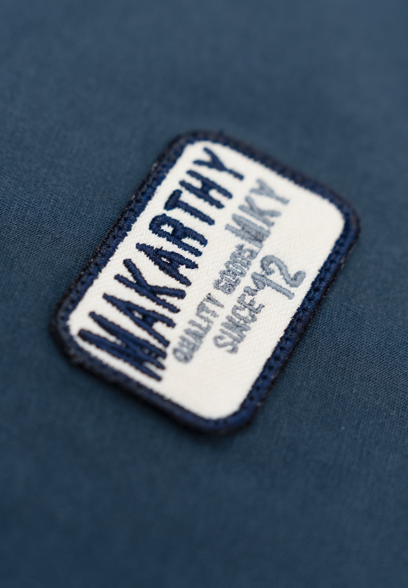 Midnight Blue Embroidered Patch T-Shirt