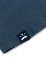 Midnight Blue Embroidered Patch T-Shirt