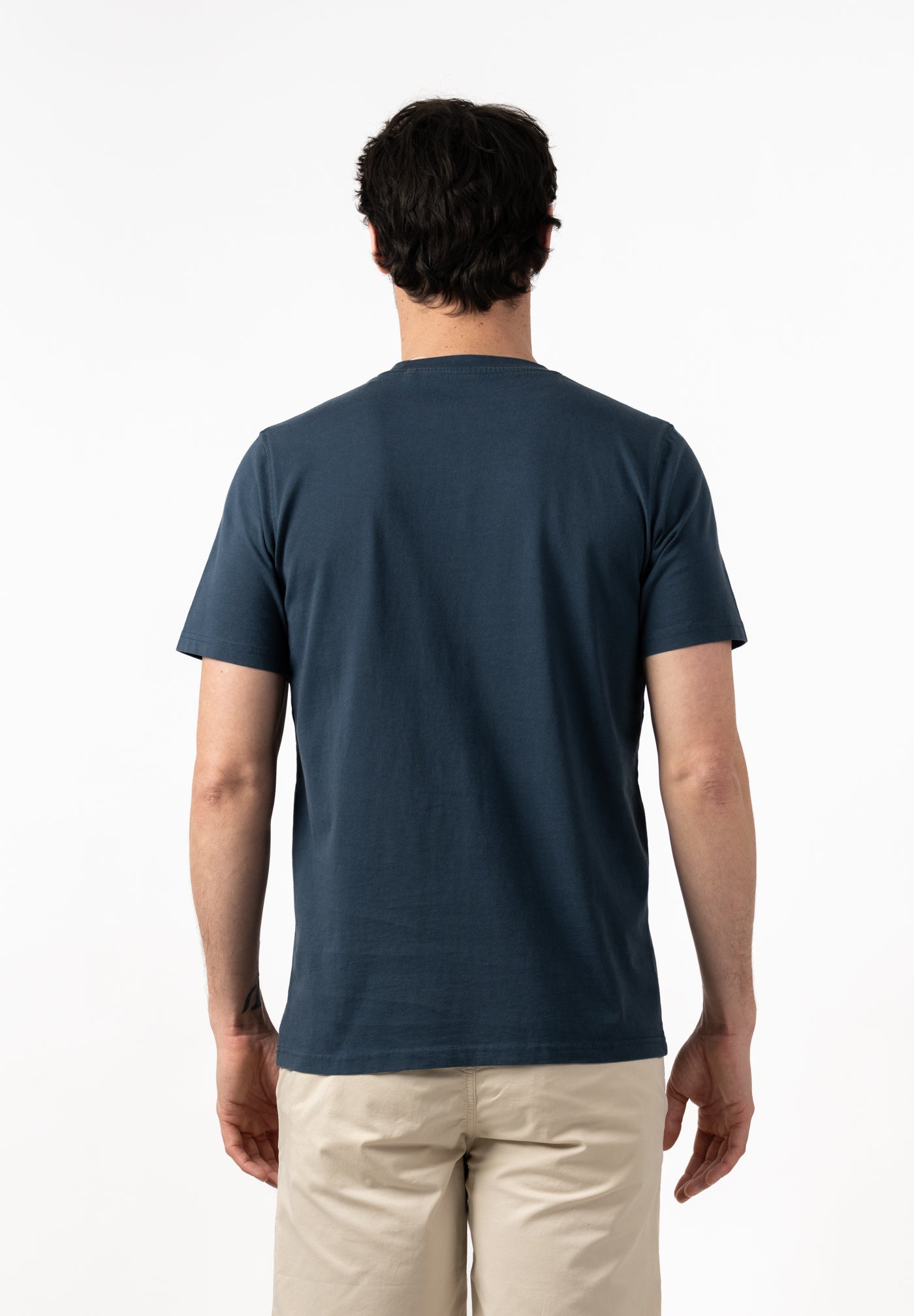 Midnight Blue Embroidered Patch T-Shirt