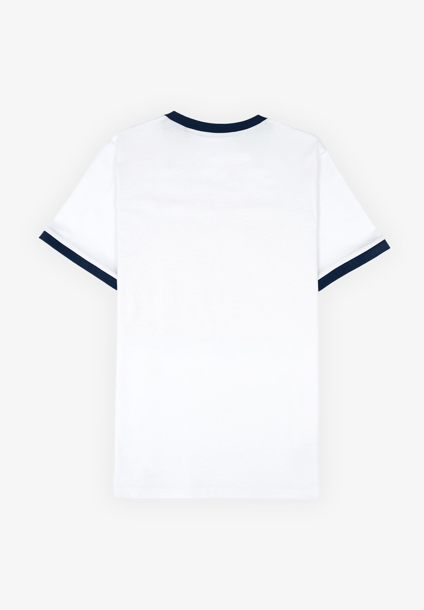 White Contrast Trim T-Shirt
