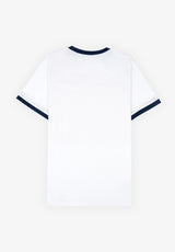 White Contrast Trim T-Shirt