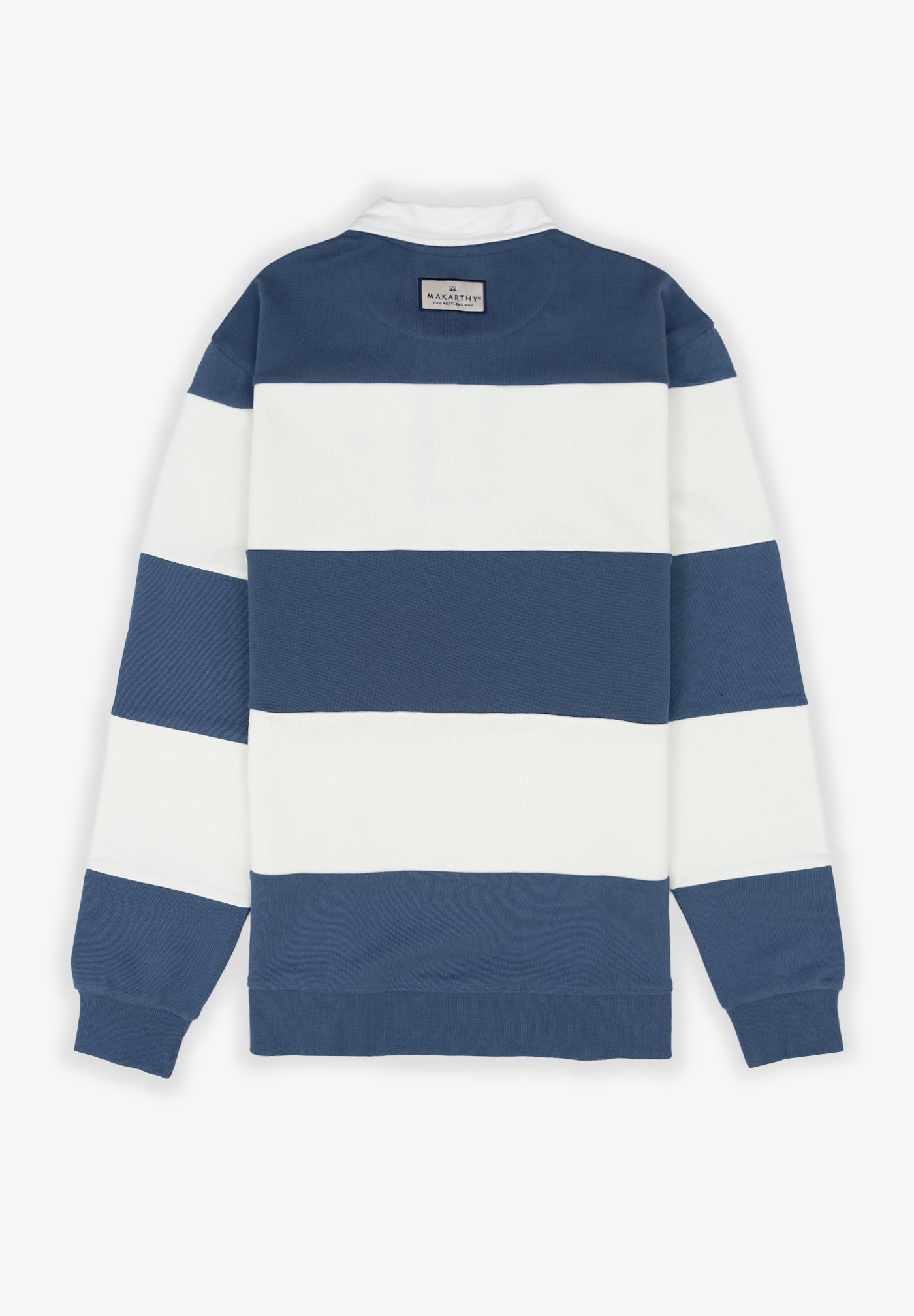 Vintage Indigo Polo Neck Sweatshirt