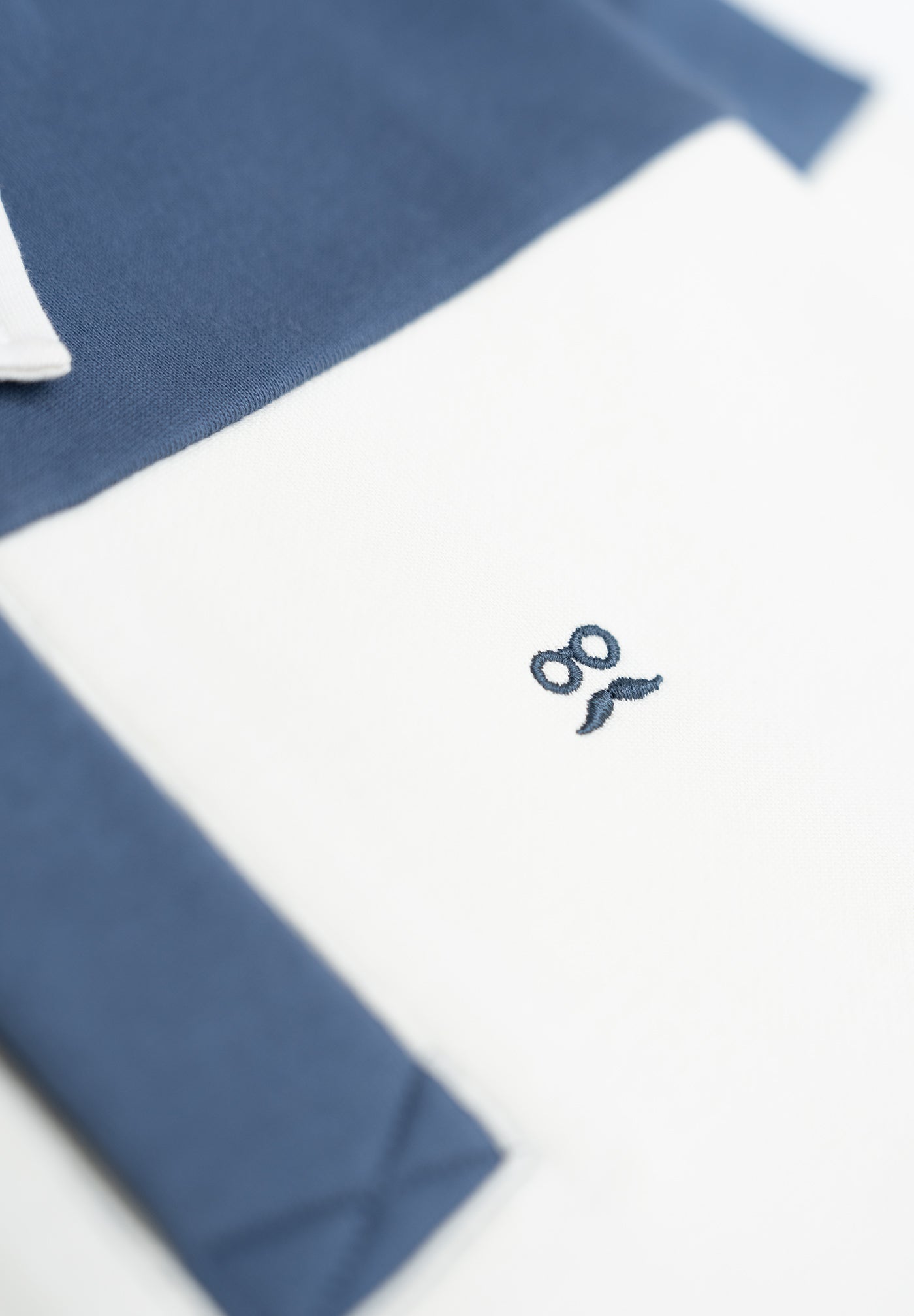 Vintage Indigo Polo Neck Sweatshirt