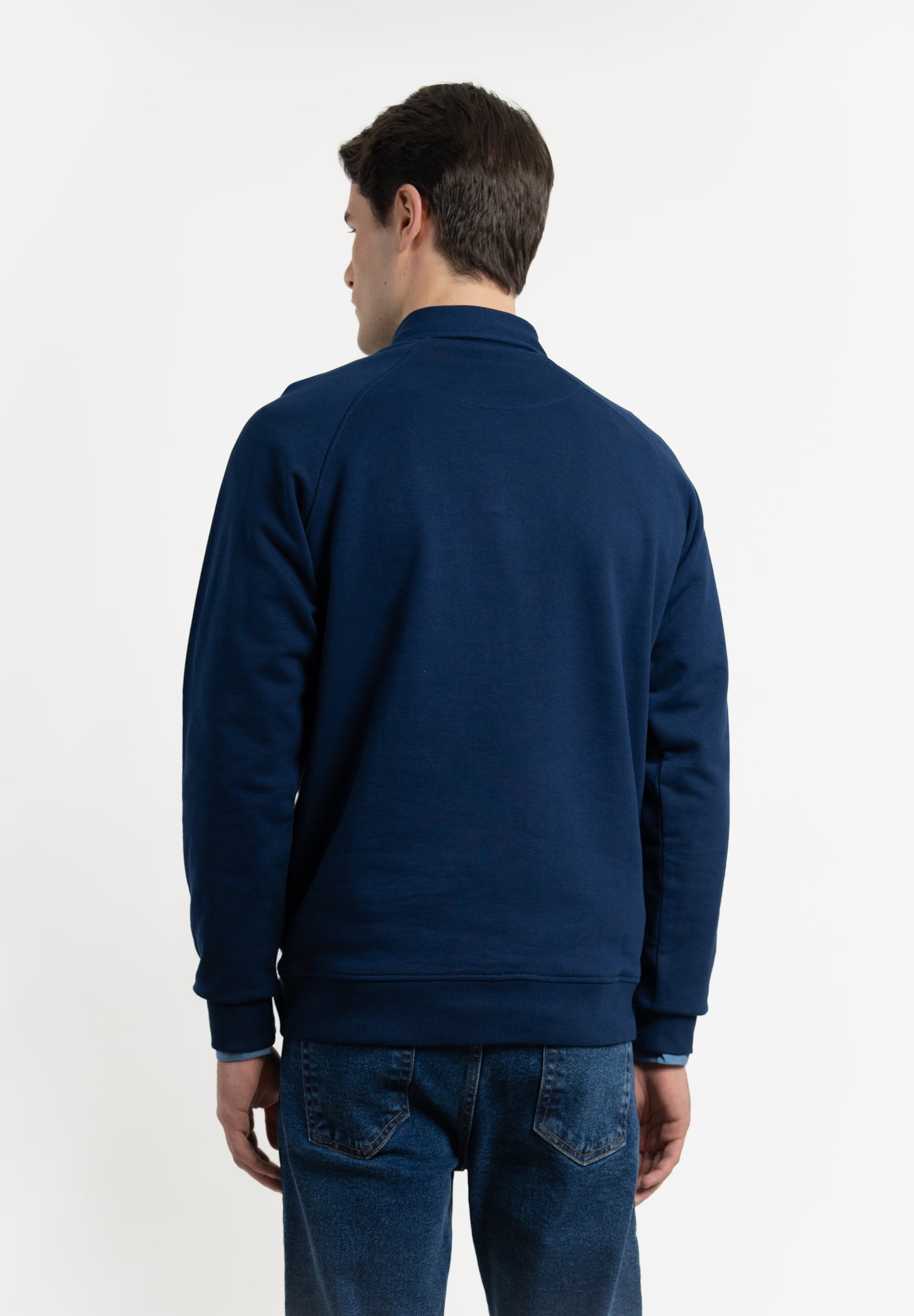 Navy Half-Zip Sweatshirt