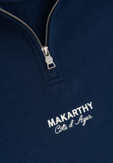 Sudadera Media Cremallera Marino