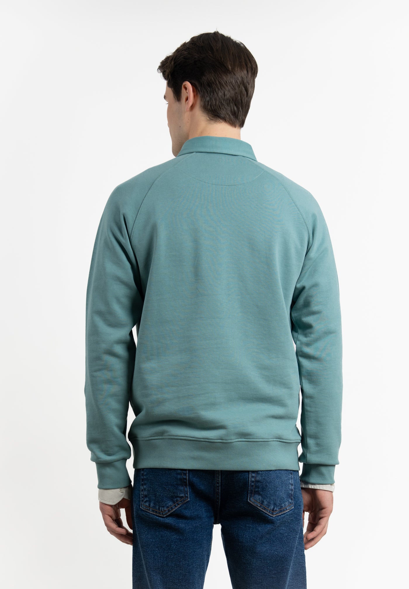 Sudadera Media Cremallera Sea Blue
