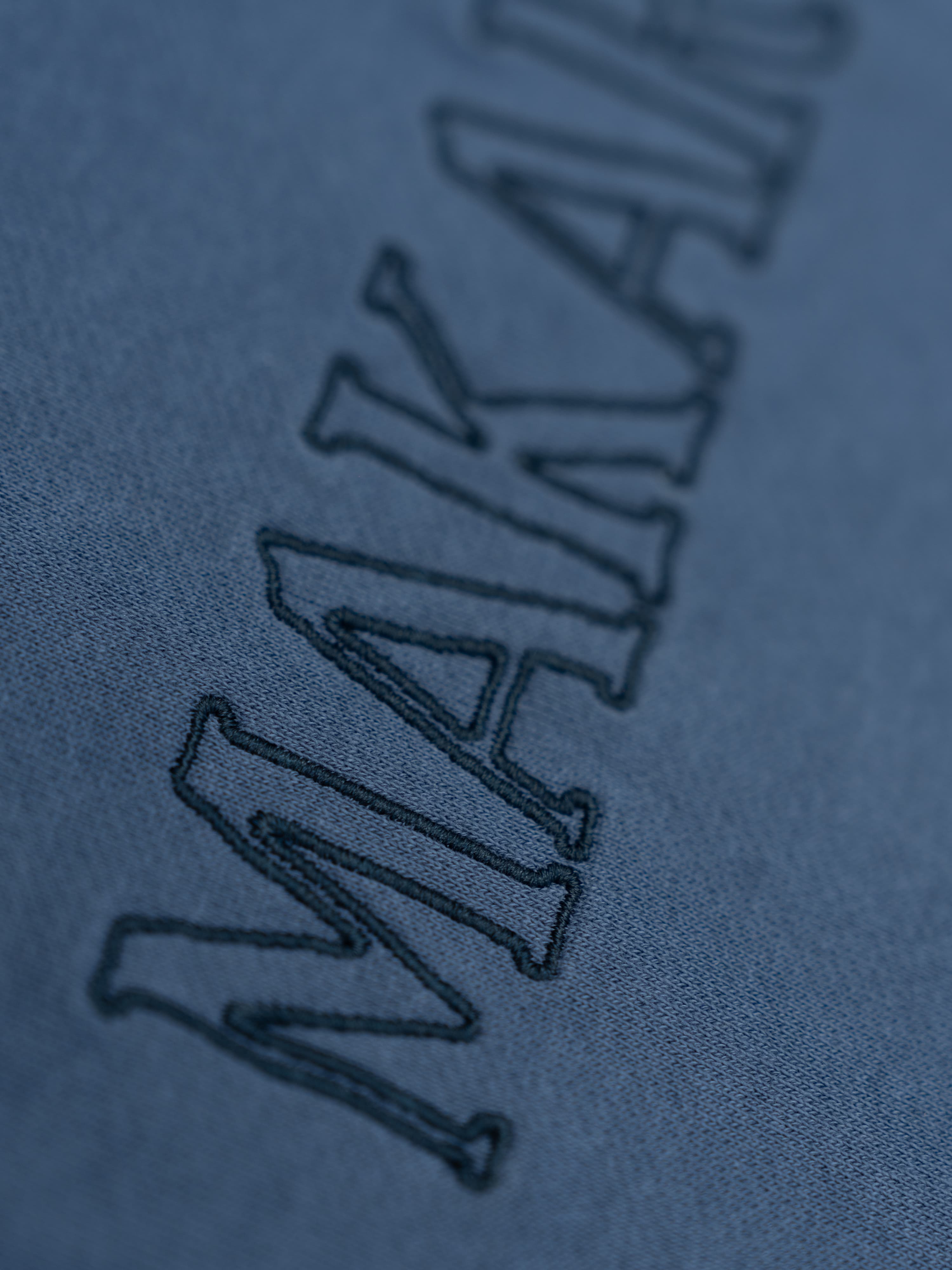 Sudadera Ranglan Bordado Índigo Vintage