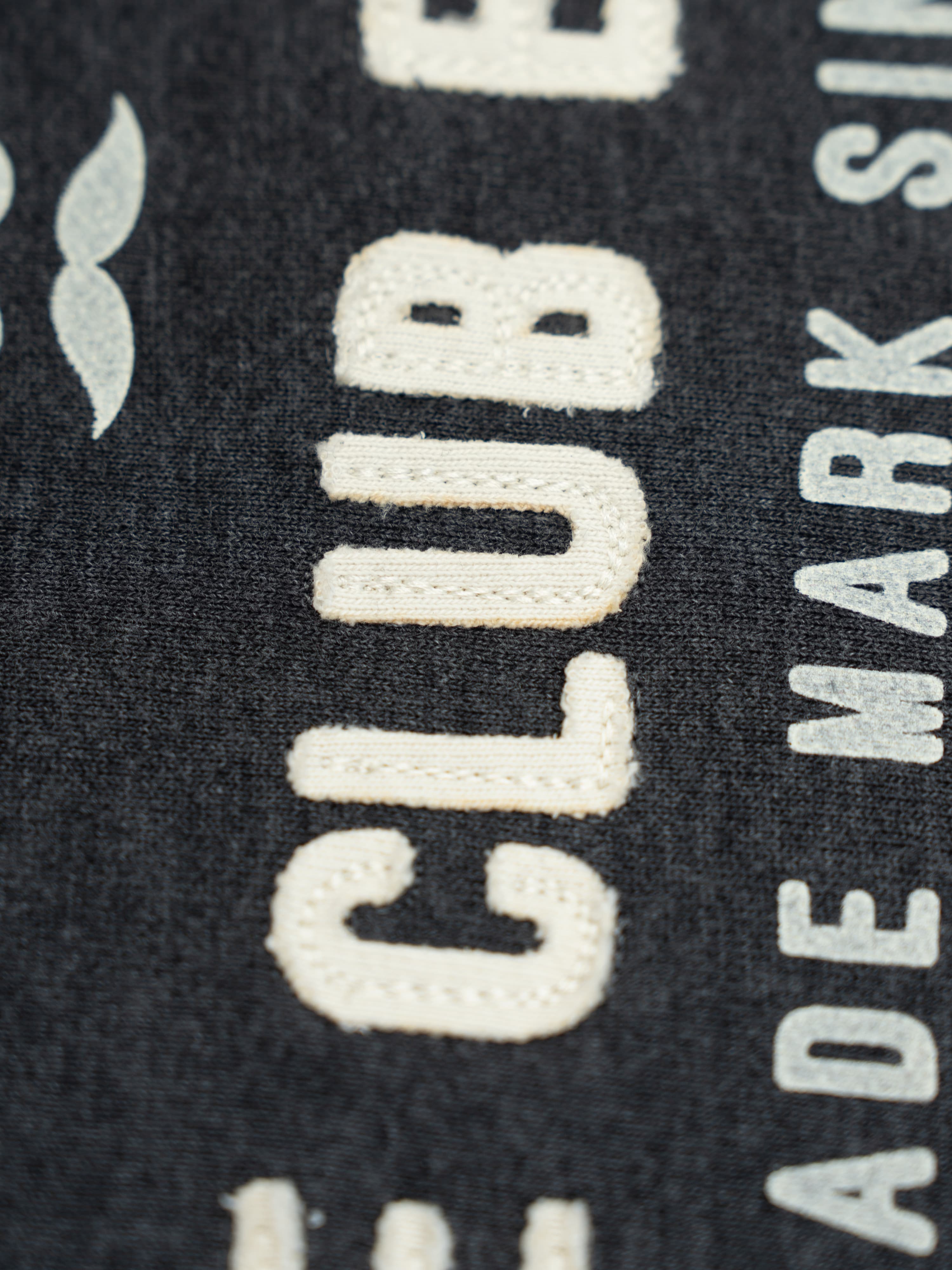 Sudadera Apliques Tinta