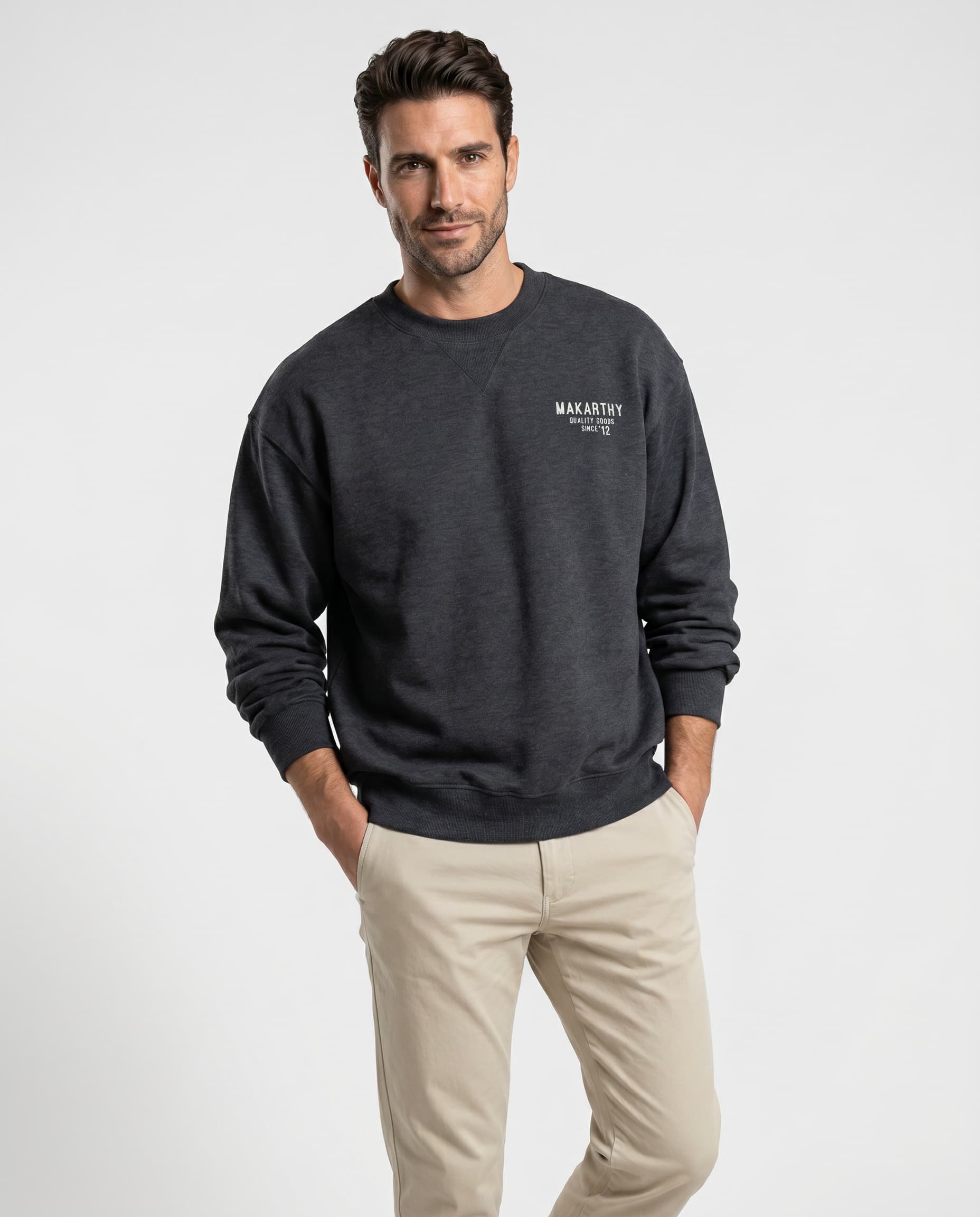 Sudadera Apliques Tinta