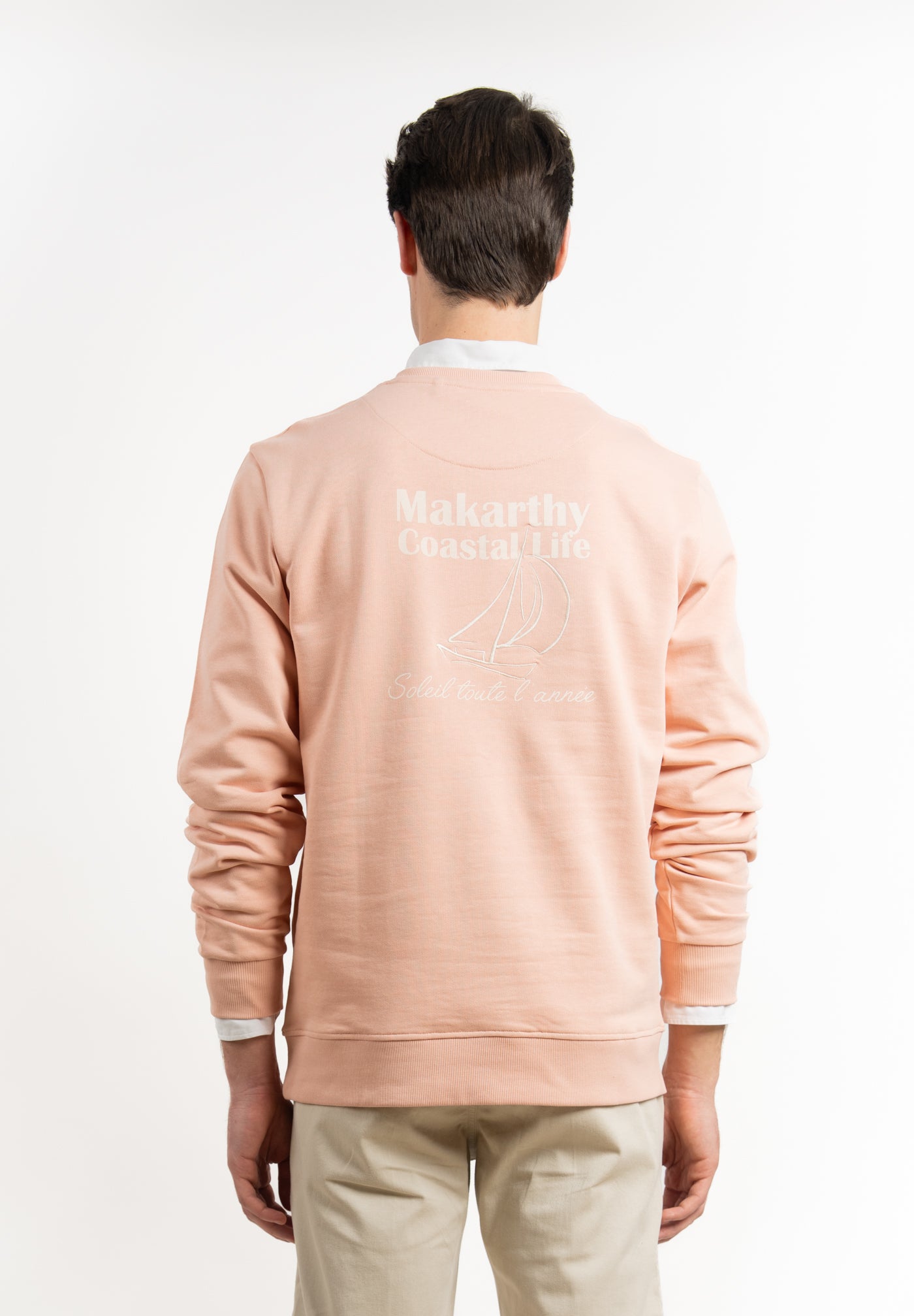 Sudadera Coastal Life Rosa Pastel