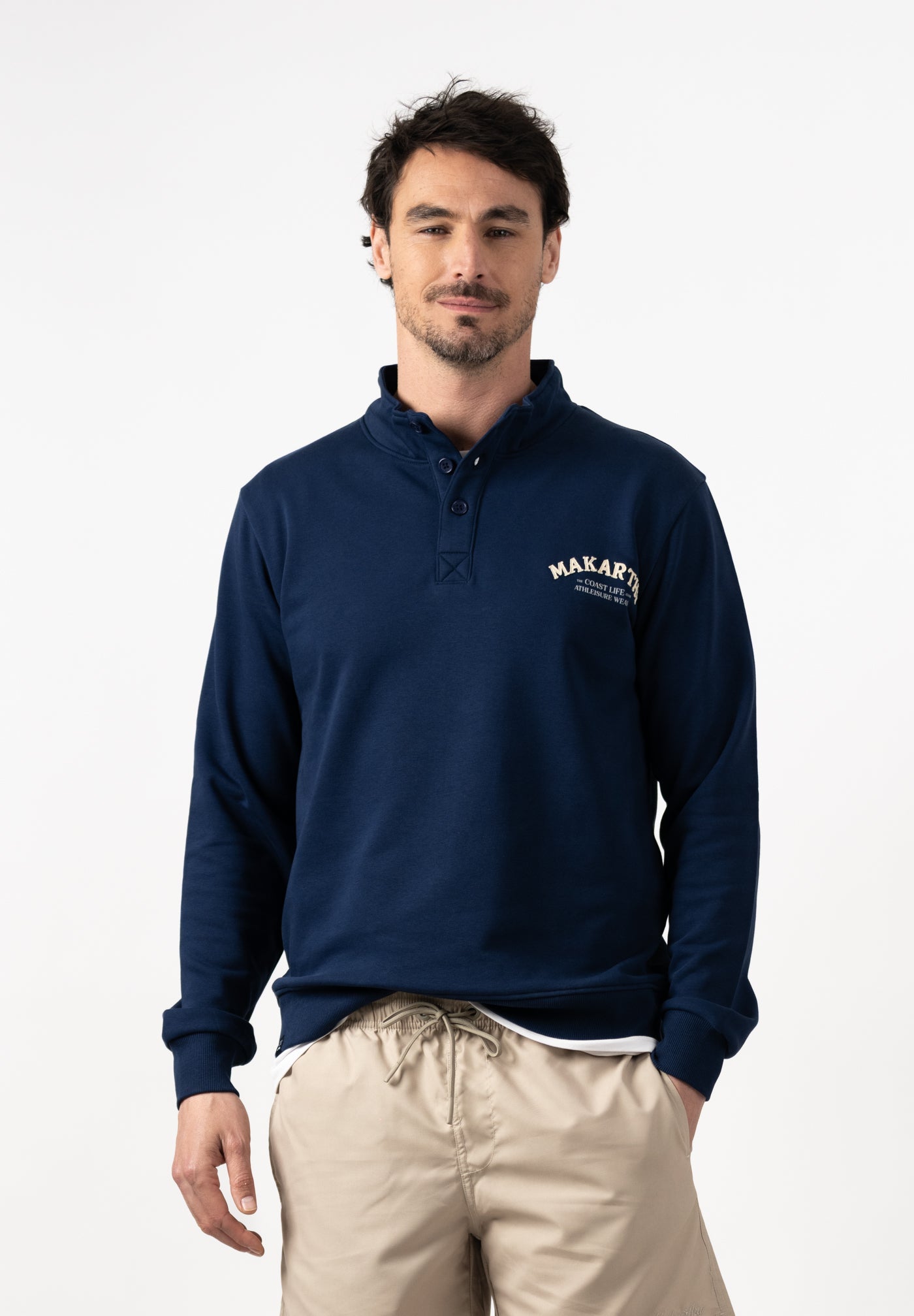 Navy Athleisure Sweatshirt