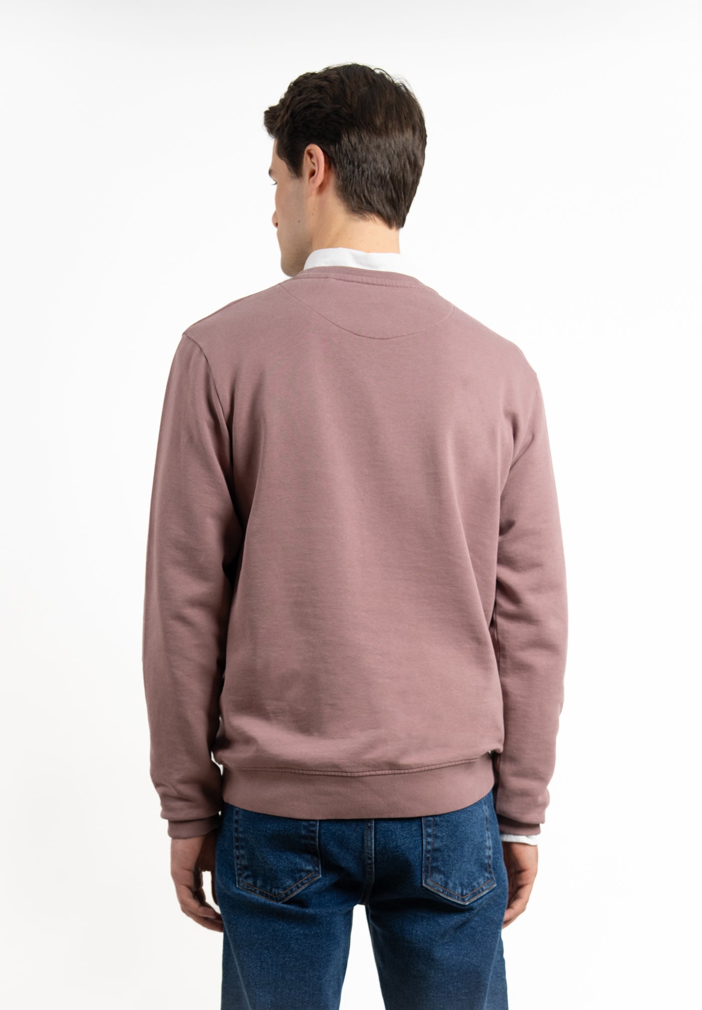 Embroidered Patch Sweatshirt Mauve