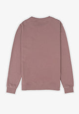 Embroidered Patch Sweatshirt Mauve
