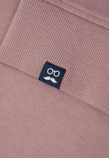 Embroidered Patch Sweatshirt Mauve