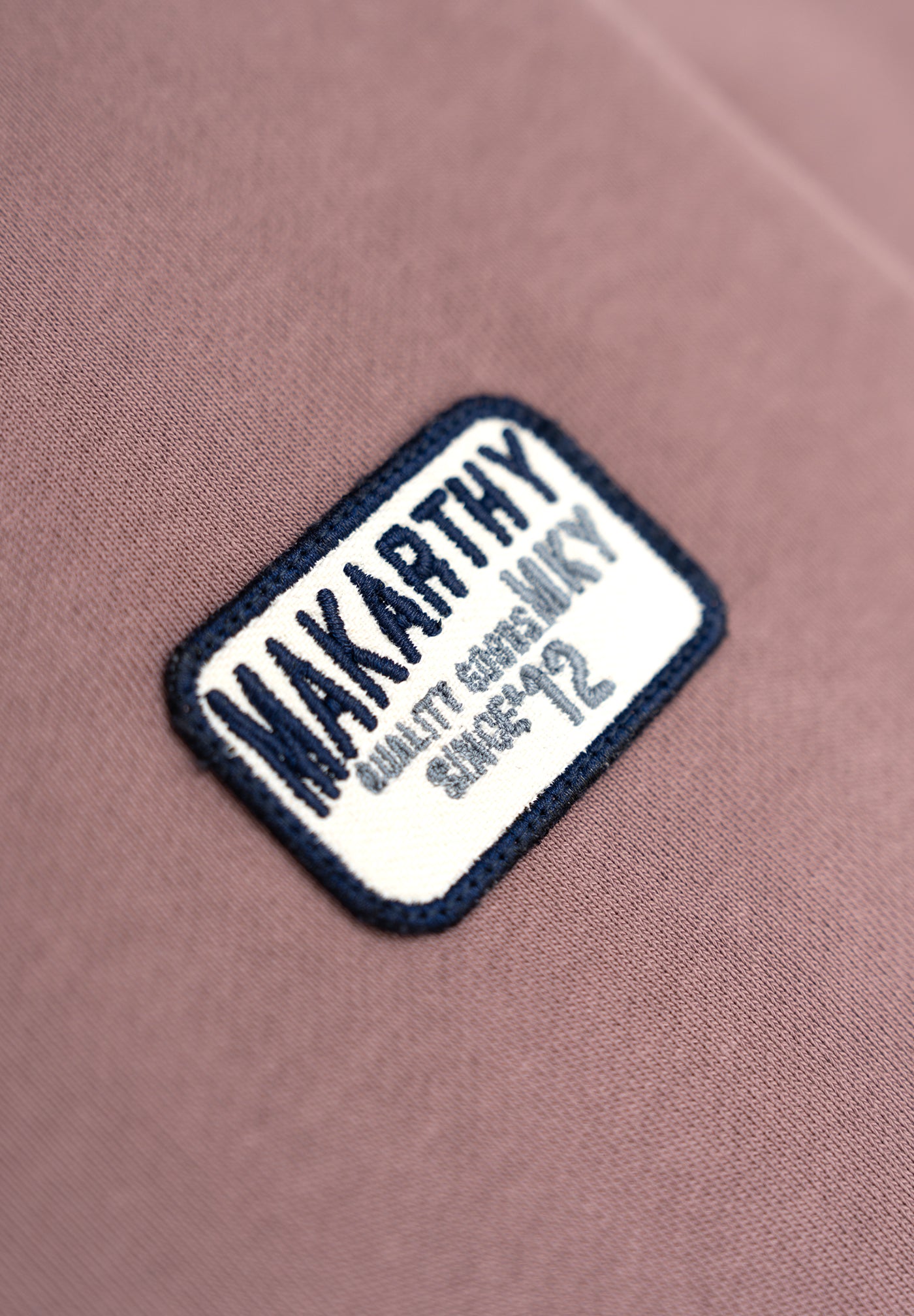 Embroidered Patch Sweatshirt Mauve
