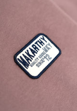 Embroidered Patch Sweatshirt Mauve