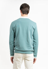 Sudadera Parche Bordado Sea Blue