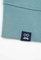 Embroidered Patch Sweatshirt Sea Blue
