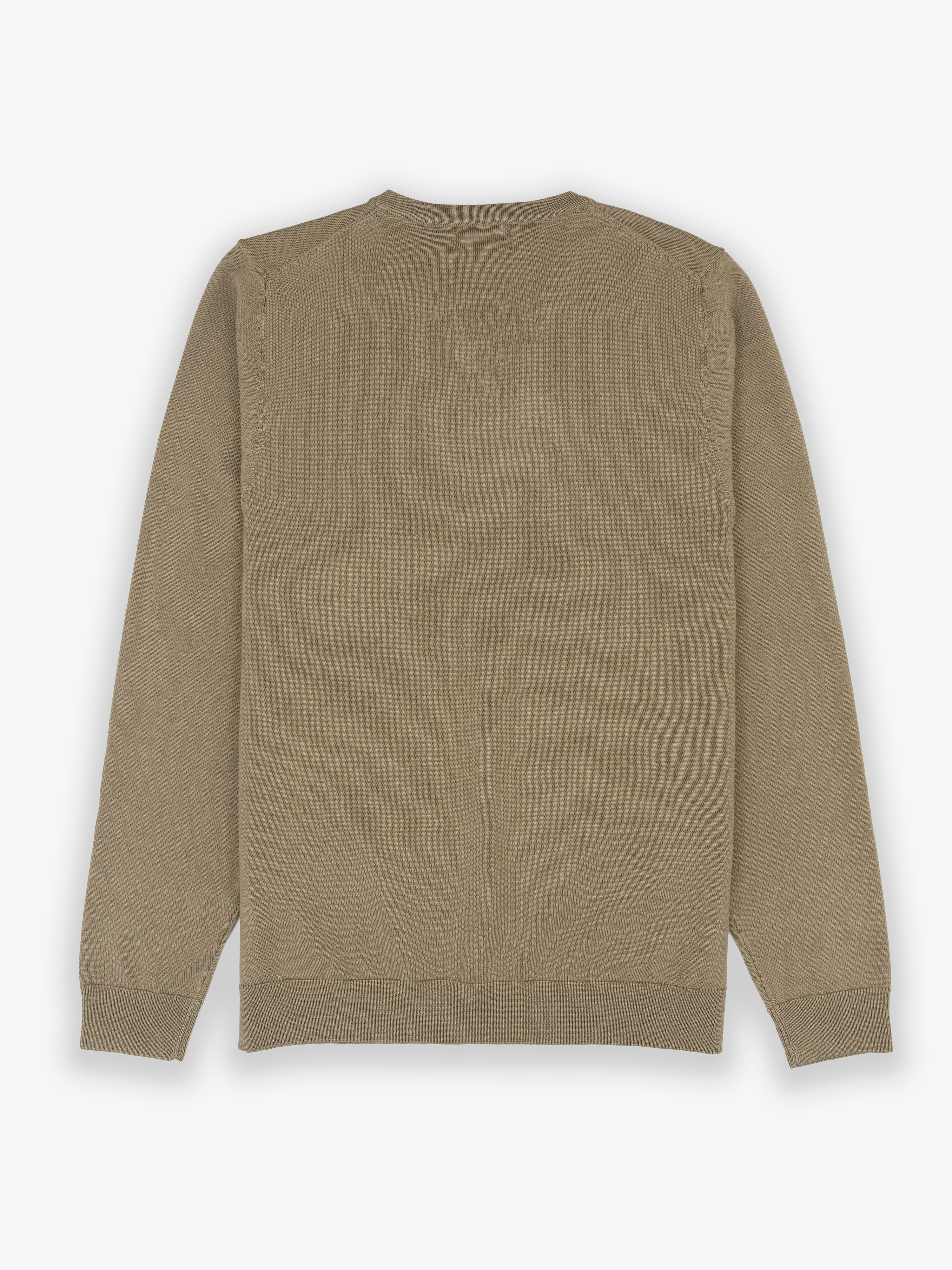 Jersey Cuello Pico Camel