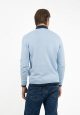 Jersey Cuello Caja Azul Pastel