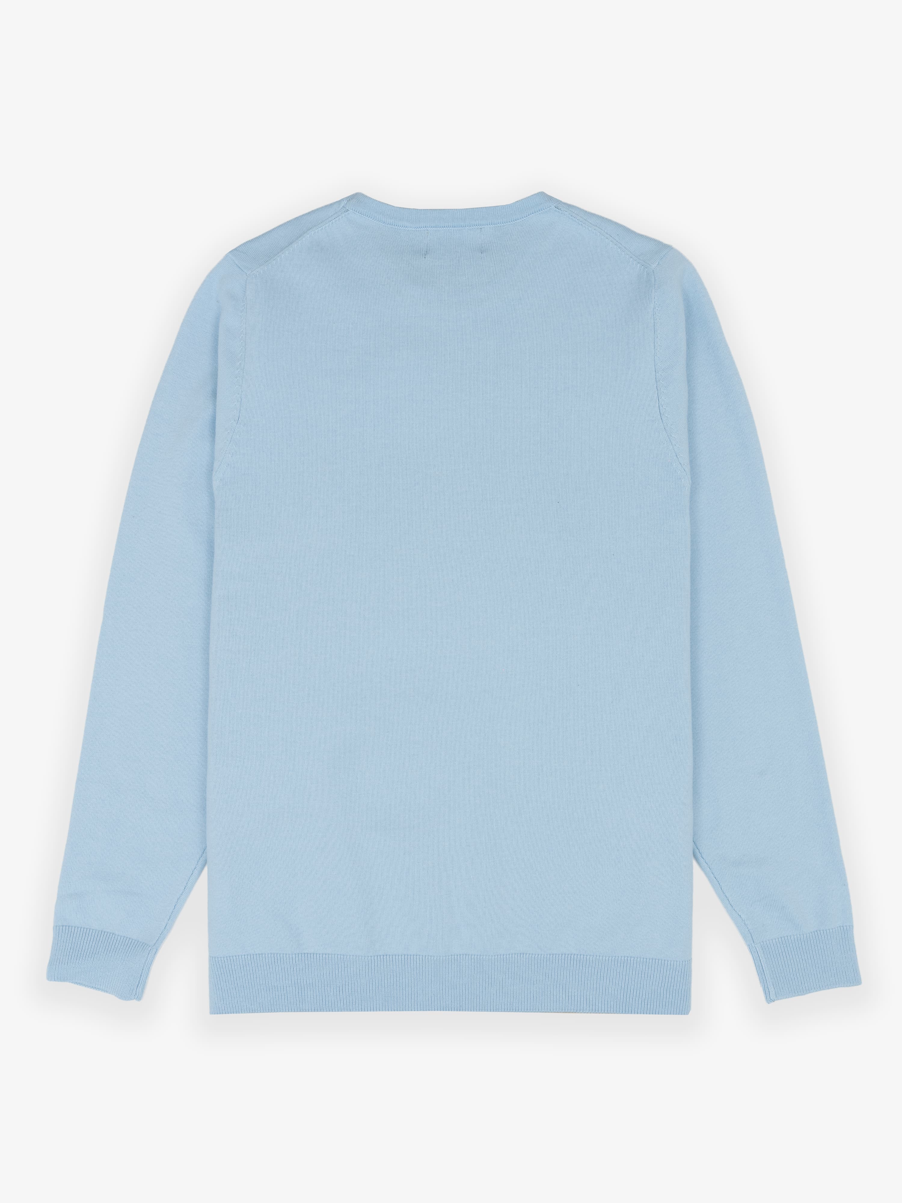 Jersey Cuello Caja Azul Pastel