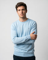 Jersey Cuello Caja Azul Pastel
