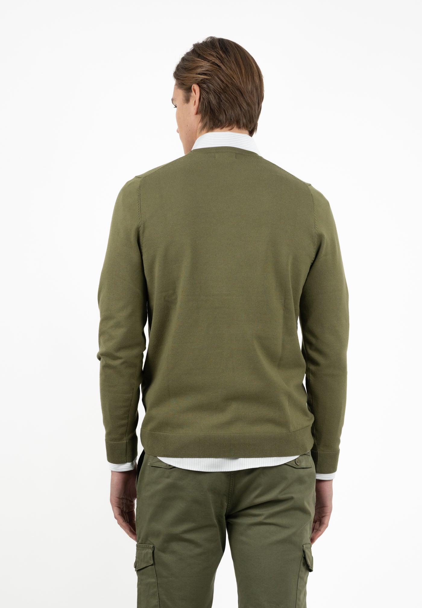 Jersey Cuello Caja Oliva