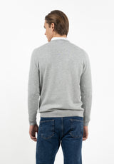 Jersey Cuello Caja Gris Claro
